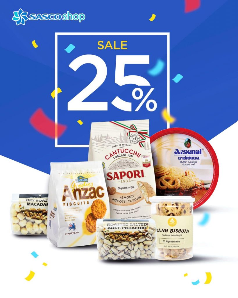 Æ¯u Ä‘Ã£i 25% bÃ¡nh káº¹o nháº­p kháº©u táº¡i SASCO Shop â€“ SASCO â€“ Dá»‹ch vá»¥ sÃ¢n bay TÃ¢n  SÆ¡n Nháº¥t