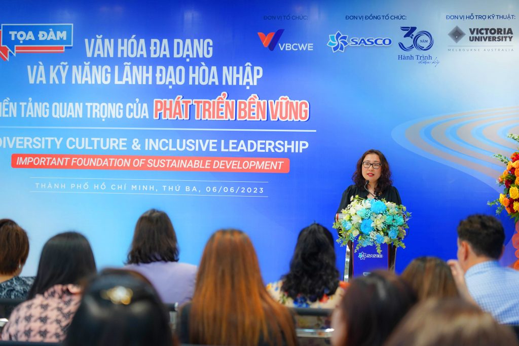 Bà Nguyễn Minh Ngọc, Phó Tổng Giám đốc SASCO chia sẻ Hành trình xây dựng văn hóa đa dạng và hòa nhập tại doanh nghiệp